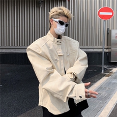 JK85422025秋冬小众高街外套男生短款飞行员夹克美式复古机车，男装夹克，星座1108
