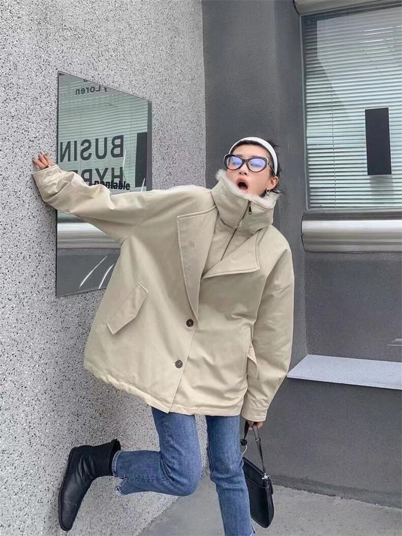 狐狸大毛领派克,女装其它,ANRUILA