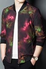休闲百搭新款夹克外套秋时尚印花潮流中青年上衣ASD98013-P160图片