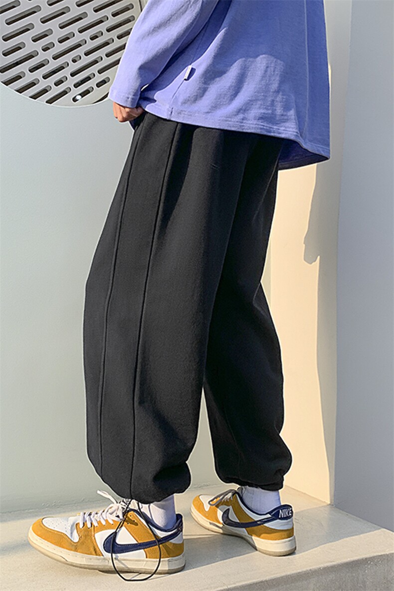 宽松潮牌新款oversize百搭春秋直筒休闲卫裤男D328-X88-P65,男装休闲裤,电商D328