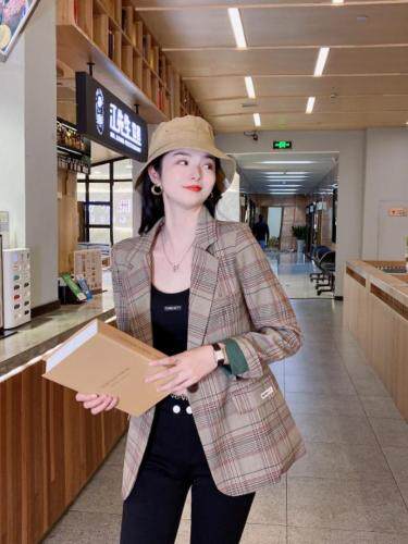 秋季新款撞色西服，其它，韩衫衣社