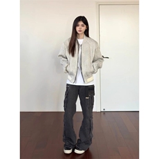 小香风夹克棒球服复古boxy外套JK7159特P80，男装夹克，星座908-1