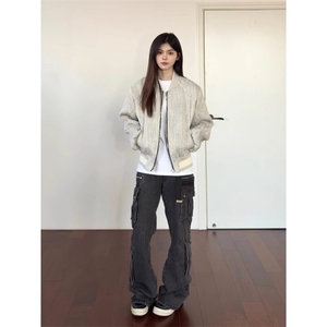 小香风夹克棒球服复古boxy外套 JK7159 特P80图片
