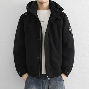 90鸭绒美式工装御寒羽绒服男冬季2025新款连帽冲锋衣保暖外套图片