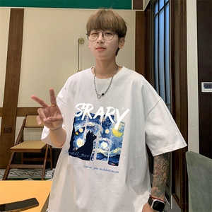 量大优供抖音视频 支持得物配合二开美式满天星亮片短袖T恤MTX209图片