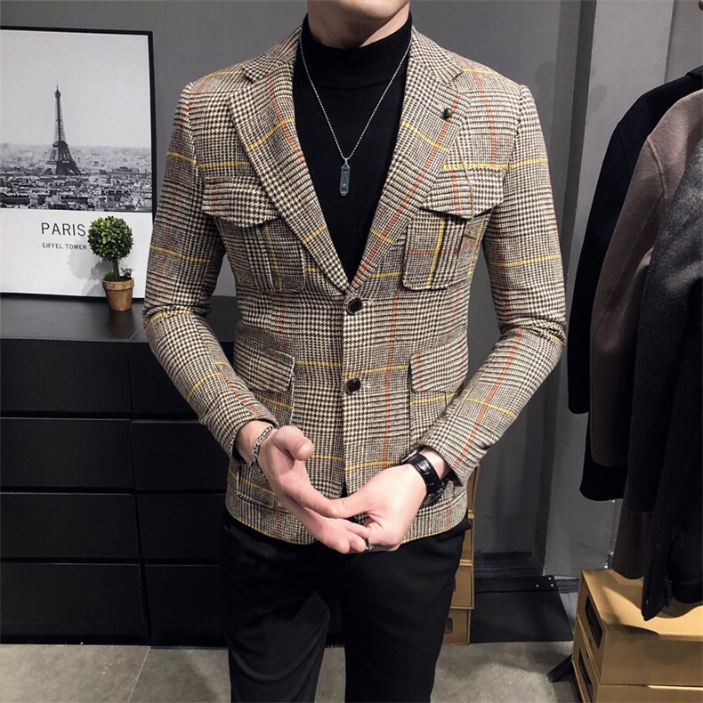 秋冬夹克西装单西修身休闲男士西服A236-XZ-193-P130,男装夹克,电商A236