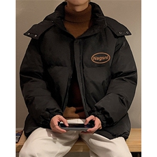 冬季港风韩版宽松加棉加厚连帽冲锋衣棉衣棉服MY6214P115控158，男装夹克，电商A268A