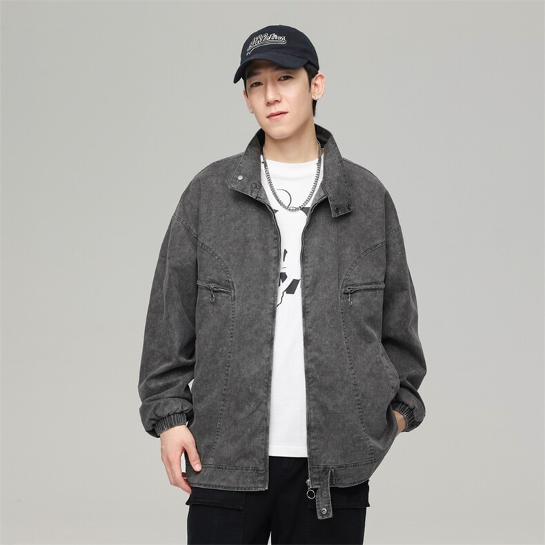 秋季夹克男士外套春秋款2025秋装男款防风上衣立领款0668P115，男装夹克，电商A400（原B301）