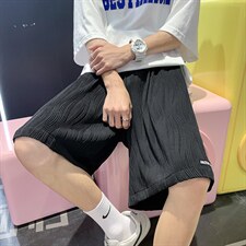 2025夏季新款直筒阔腿休闲裤男运动短裤D201-DM154-P35，男装牛仔裤，电商D321-1
