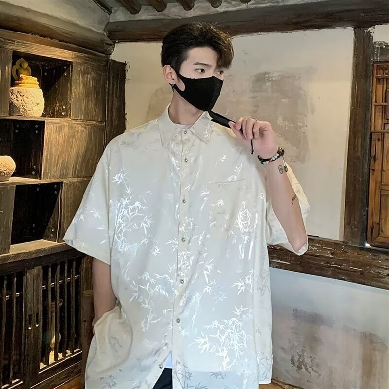 新中式男士短袖夏季2024新款CX016P48,男装T恤,星座1116-2
