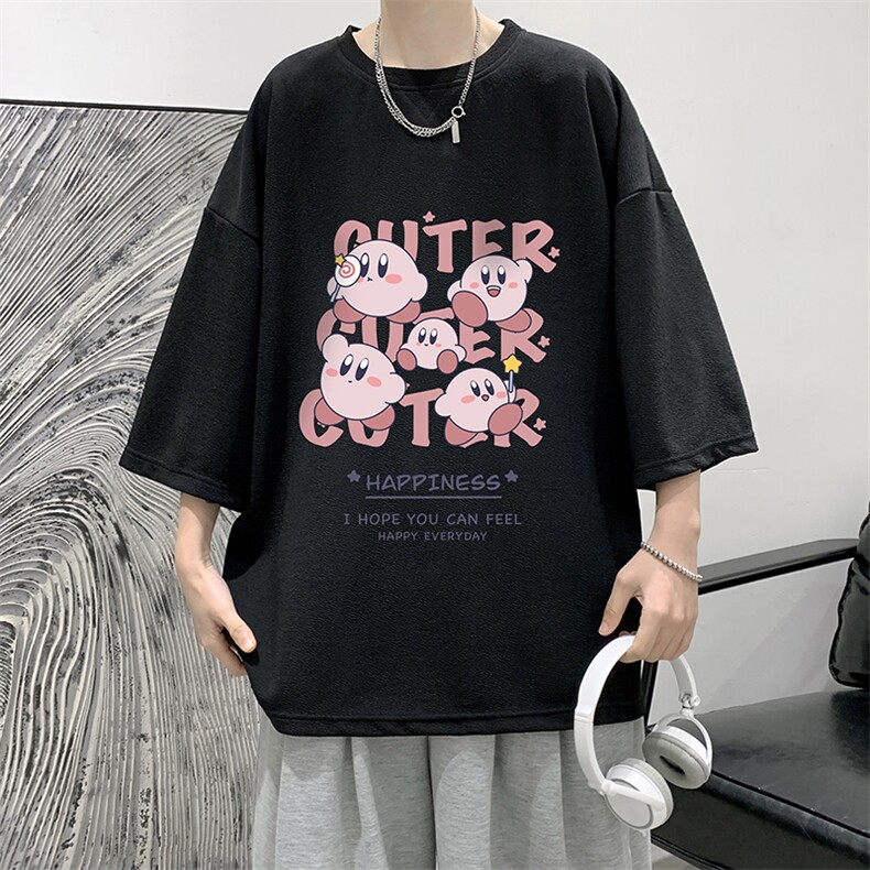 春夏季七分袖t恤男大码五分袖男短袖中袖Q11310-P30,男装T恤,电商A040