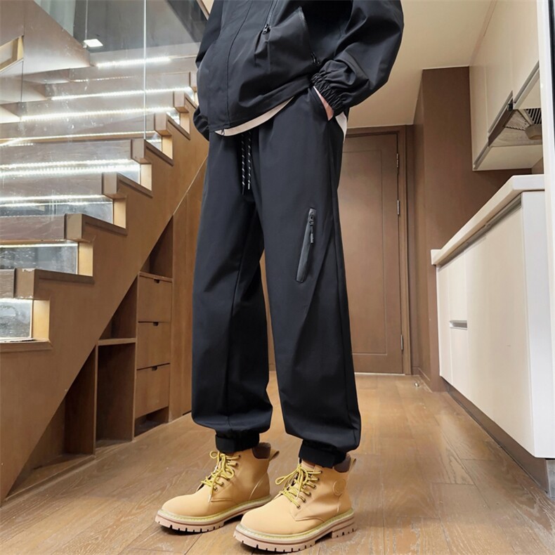 小脚户外冲锋裤男春季防水束脚运动裤休闲A266-KZ8023-P28加绒35，女装休闲裤，电商A266