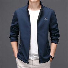 HM8203男士2023年秋季新款长袖外套休闲青年立领夹克外套P288,男装夹克,电商B360