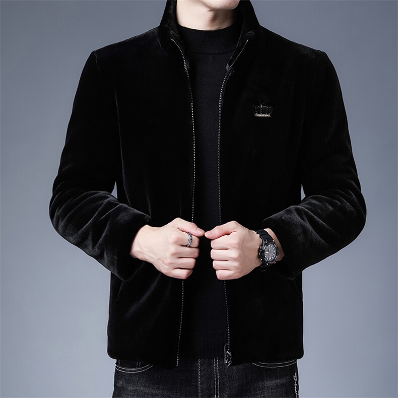 2023秋冬新款夹克外套男翻领商务中年男装厚款夹克ZL10249-P210，男装夹克，电商B212（原钱塘6029）