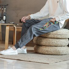 秋冬季灯芯绒风长裤九分裤电商A057-K153-P40（控78），男装休闲裤，电商A057B