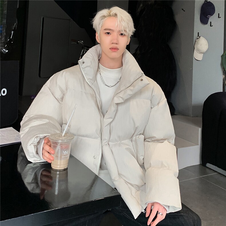 美式简约立领棉服冬季时尚潮牌百搭面包服棉衣MY98-P118,男装棉衣,电商C307