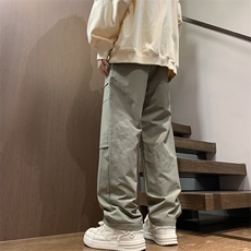 港风秋冬工装裤束脚宽松休闲伞兵裤男K23323-P50控68，男装工装外套，星座717