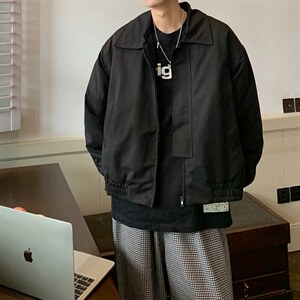 【2025秋冬】韩系垫肩短款外套夹克货号：2167棉衣货号：MY2167,男装夹克,星座112A