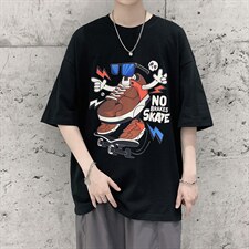 潮牌ins设计款嘻哈印花短袖T恤大码宽松男潮517A-1-T911-P28控38，男装T恤，星座517A-1