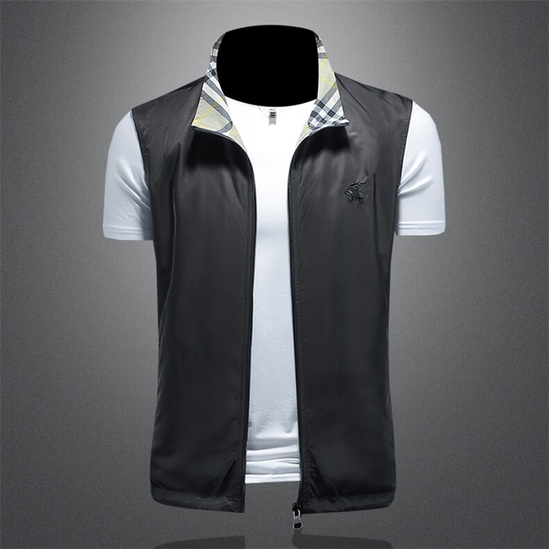 2025春装 男士两面穿马甲背心 M-5XL 9009-P140 （镂空图）图片