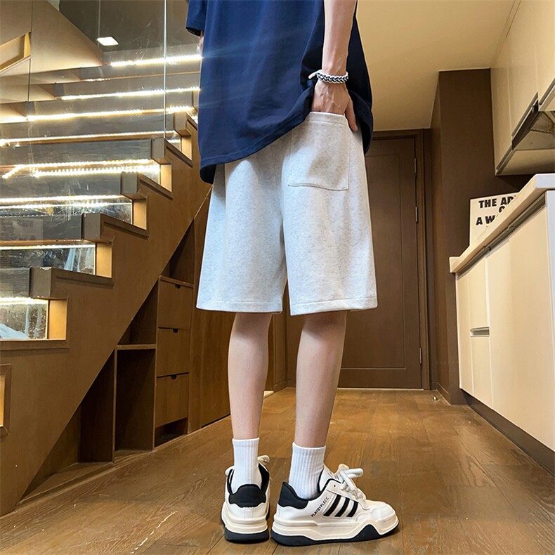 新中式高街ins小众梅花hiphop五分休闲短裤运动裤《图案以注册》,男装休闲裤,电商A063