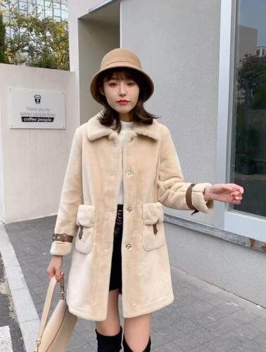 冬装新款、紫金貂裘皮大衣外套,女装,拉思维加丝