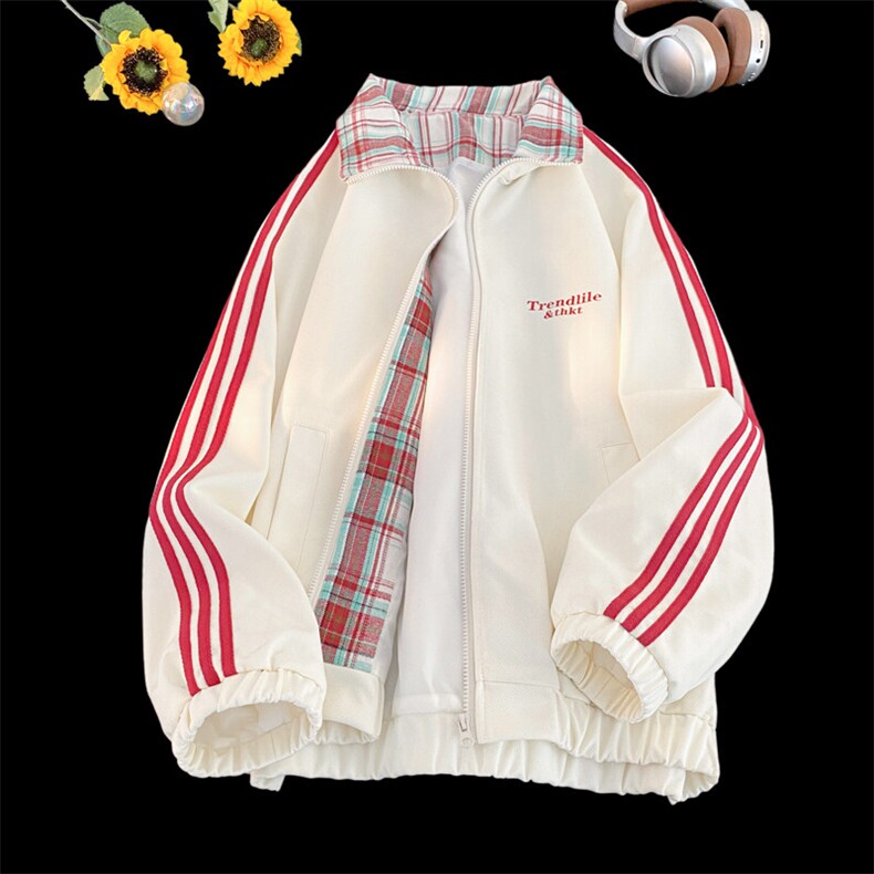 三条杠拼色夹克衫2025春季新款棒球服冲锋衣外套6020-P60控98,男装夹克,星座207