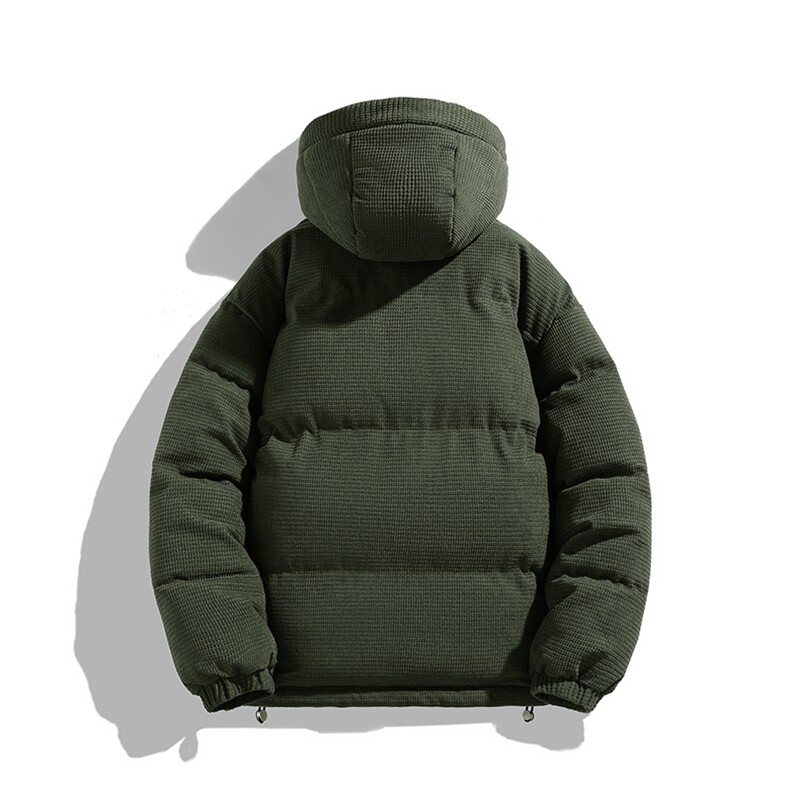 冬季青少年灯芯绒连帽棉衣潮牌羊羔毛加绒加厚棉服外套5305-P85,男装棉衣,电商B306