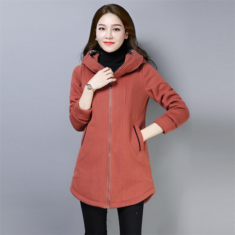 连帽纯色长袖气质时尚休闲潮流拼接2021年秋季短外套，女装短外套，独衣靓