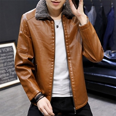 款PY06冬季新款韩版男士加厚PU皮棉衣2020男款棉服外套，男装皮衣，电商D310（原电商305）