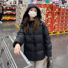 2023羽绒服男女同款黑金时尚外套女，女装羽绒服，灵力轩