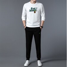 S3051-2钱塘2020-2中青年男士秋季薄款时尚休闲帅气长袖套装P137，男装休闲套装，钱塘207-2