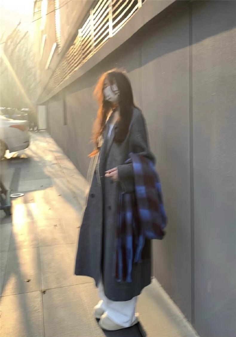 原价324.99!冬上新！【依嘟】小个子韩版宽松秋冬新款高,女装双面呢大衣,依嘟服饰