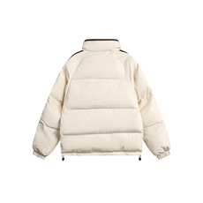 2025冬侧边条纹立领拼色印花棉服-5158控价198，男装棉衣，电商S012（CATTEE）