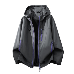 机能冲锋衣情侣外套登山服户外工装连帽小众运动夹克防风7870-P45图片