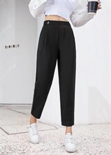 秋季卫裤两粒扣，女装休闲裤，LC裤子