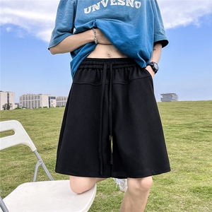 深度库存得物直播纯色宽松短裤高克重菠萝格卫裤沙滩裤D71-特批25图片