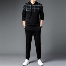 CAG202钱塘2020-2春秋新款休闲时尚帅气潮流中青年男士套装P97，男装休闲套装，钱塘207-2