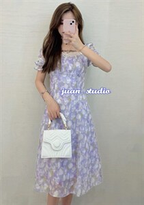 郁金香连衣裙,女装连衣裙,JUAN