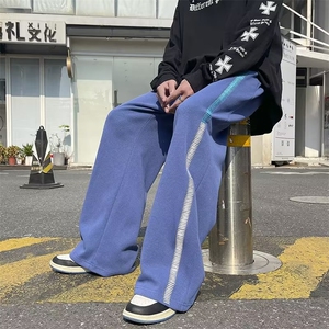 男秋季新款港风刺绣米妮绒休闲裤A739P40图片