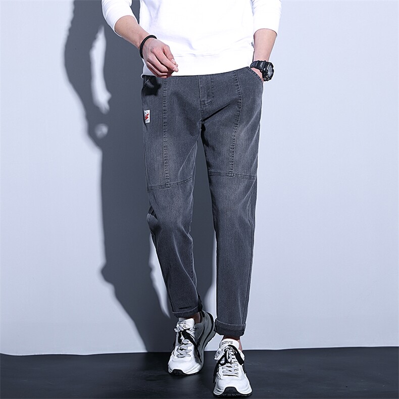 YDL6852男士2023年春季新款弹力休闲裤宽松潮流裤子牛仔裤P70,男装休闲裤,电商B360