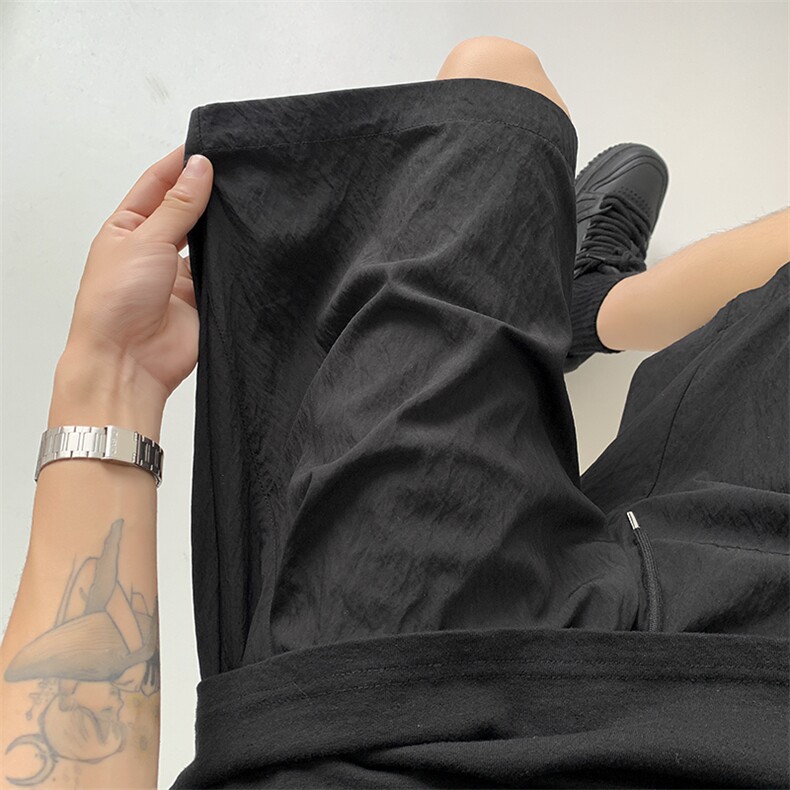 夏季新款皱感斜拼接打褶山本短裤大码M~4XLXZ604-DK210-P25控39,男装牛仔裤,星座604