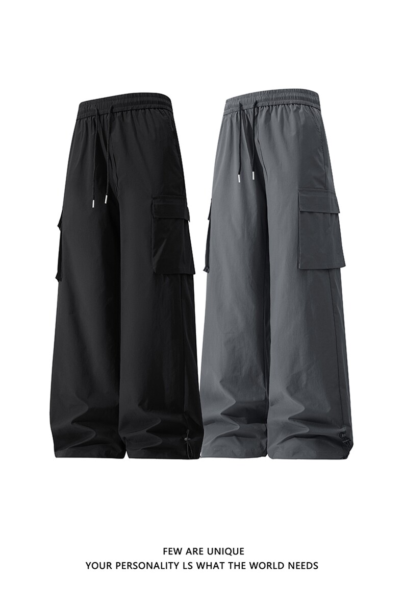 白底美式机能工装裤子男春季宽松直筒冲锋裤子-A2214TP35控68,男装工装外套,电商B241