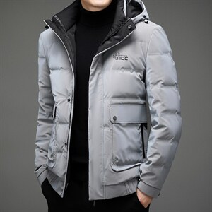 22冬季中青年男士时尚休闲90白鸭绒连帽羽绒服外套AJY82138-P275,男装羽绒服,电商B212（原钱塘6029）