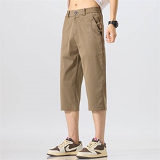 男士夏季天丝莱塞尔七分裤冰丝短裤时尚休闲男装裤子马裤中裤633，男装牛仔裤，星座224-1