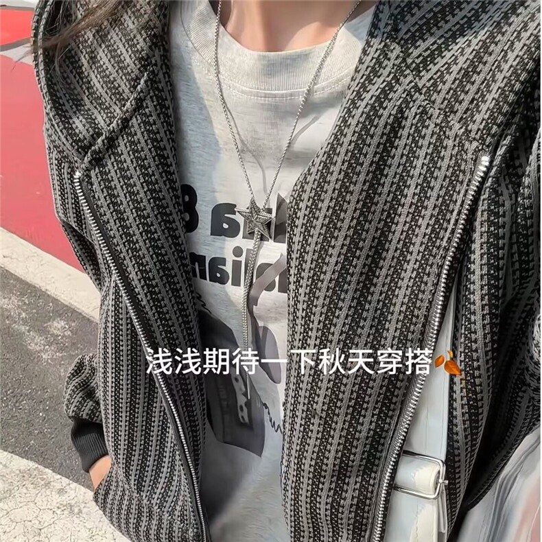 慵懒时尚新款原宿日系气质流行小香风外套513AKS2793P47,女装短外套,星座513A