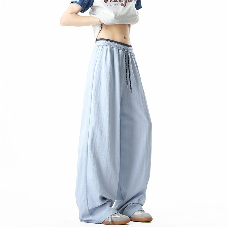 宽松直筒透气裤拼接款凉爽防晒冰丝裤04XZ211-1-K2539-P55控78，男装防晒衣，星座211-1