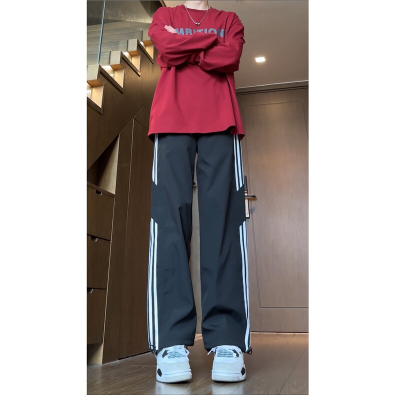 秋季新款户外防水机能条纹设计宽松冲锋裤B315-K24315-特p35控68,男装休闲裤,电商B315
