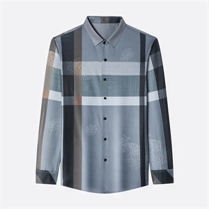 DN7210男式服装秋新款无痕衬衫男长袖翻领休闲四季可穿衬衣P78图片