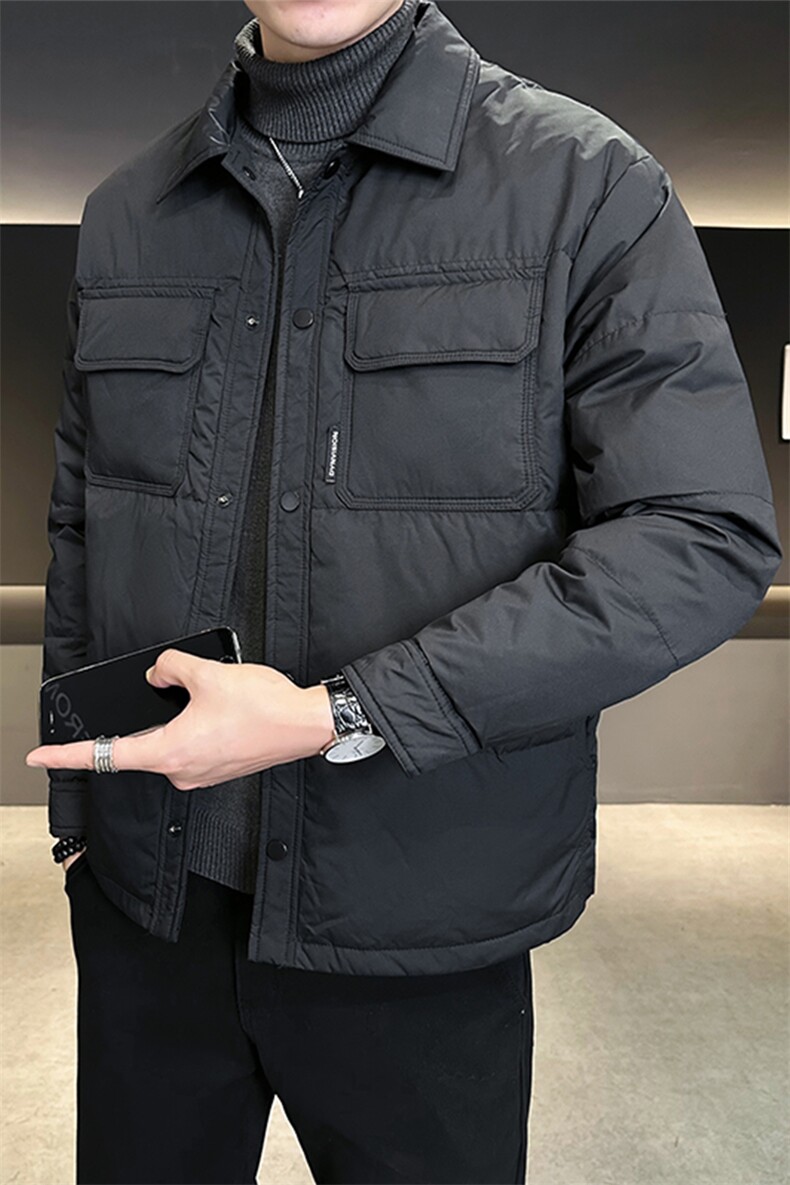 2024新款男士羽绒服冬季轻薄短款上衣A313-13813-P175控价258,男装羽绒服,电商A313